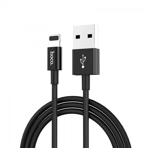 Кабель USB для Apple Lightning Hoco X23 1м Черный