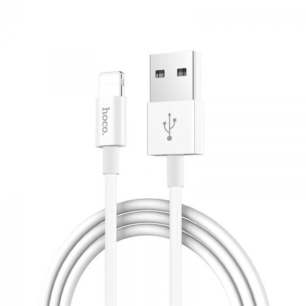 Кабель USB для Apple Lightning Hoco X23 1м Белый