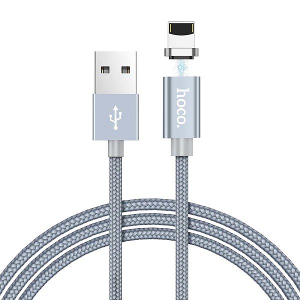 Кабель USB для Apple Lightning Hoco U40A 1м Серый