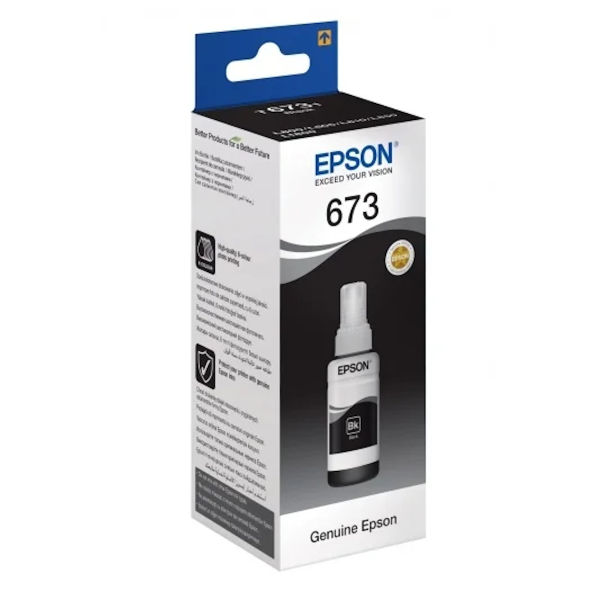 Картридж струйный Epson T6731 C13T67314A черный (70мл) для Epson L800