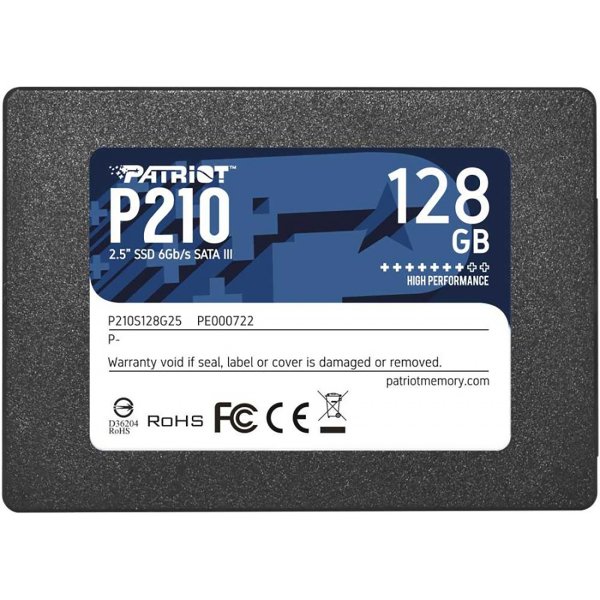 SSD накопитель Patriot P210 P210S128G25 128Gb