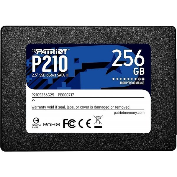 SSD накопитель Patriot P210 P210S256G25 256Gb