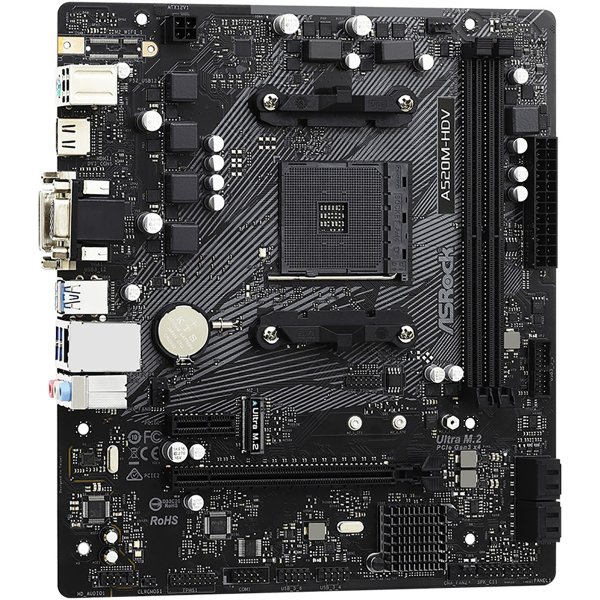 Материнская плата Asrock A520M-HDV Soc-AM4