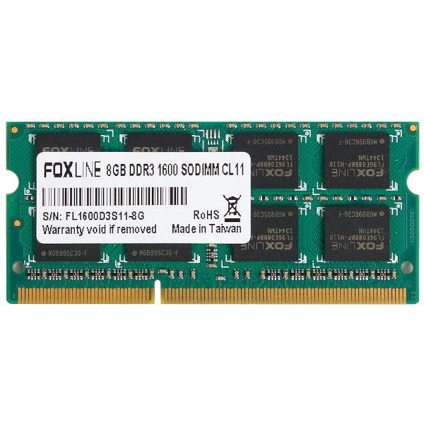 Оперативная память 8Gb DDR3 Foxline FL1600D3S11-8G