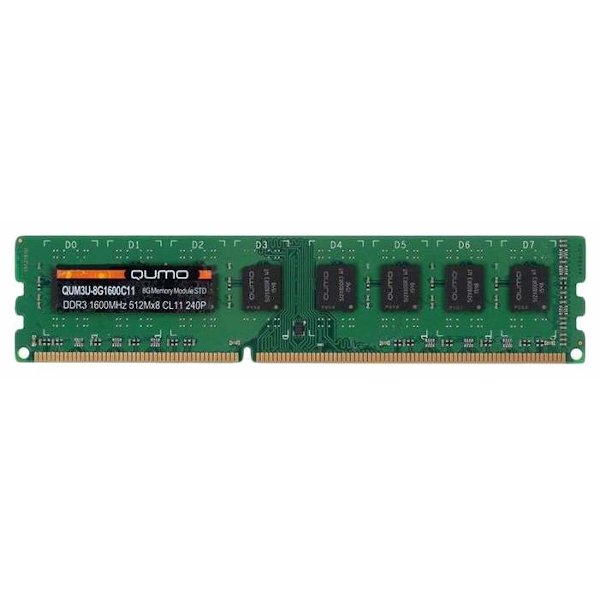 Оперативная память 8Gb DDR3 Qumo QUM3U-8G1600C11