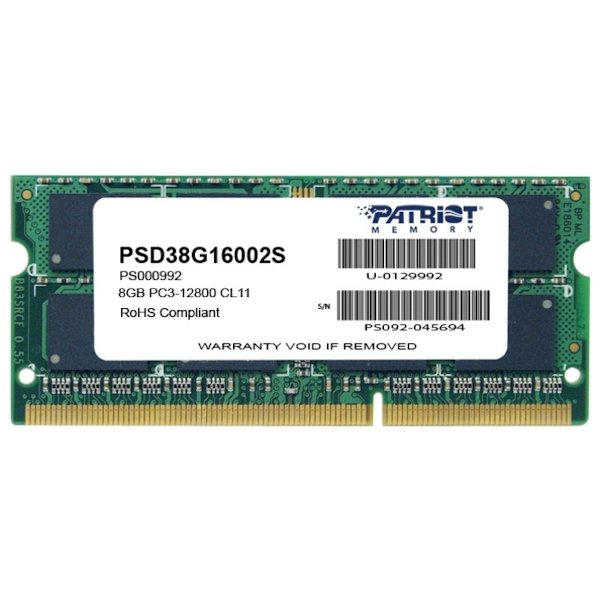 Оперативная память 8Gb DDR4 Patriot Memory SL PSD38G16002S