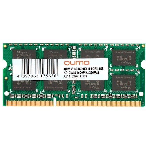 Оперативная память 4Gb DDR3 Qumo QUM3S-4G1600K11L