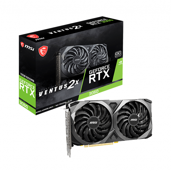 Видеокарта MSI GeForce RTX 3060 VENTUS 2X 12G OC