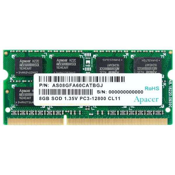 Оперативная память 8Gb DDR3 Apacer DS.08G2K.KAM