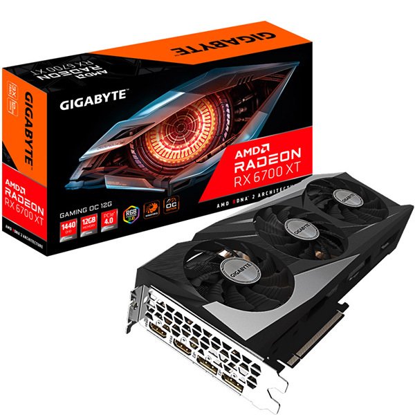 Видеокарта Gigabyte Radeon RX 6700 XT GAMING OC 12G GV-R67XTGAMING OC-12GD