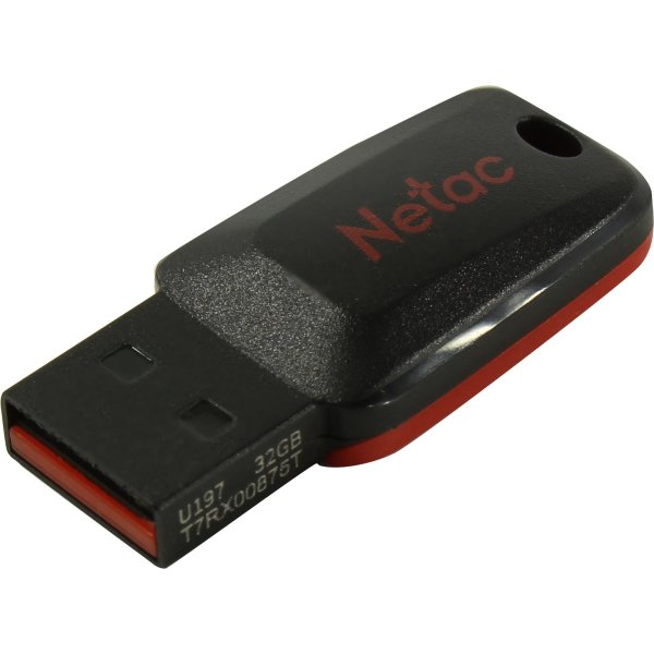 Флешка Netac U197 USB 2.0 NT03U197N-064G-20BK 64Gb Черная