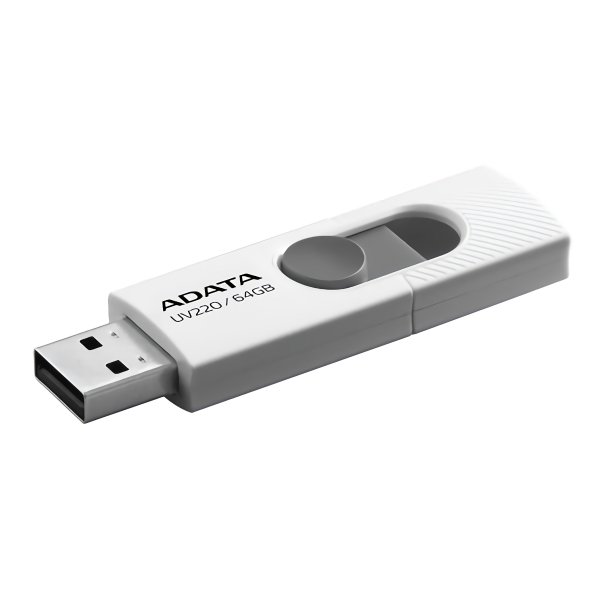 Флешка Adata UV220 USB 2.0 AUV220-64G-RWHGY 64Gb Белая