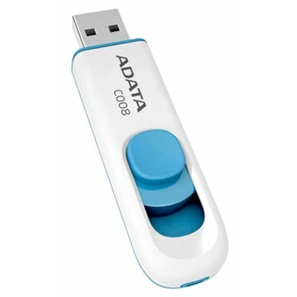 Флешка Adata C008 USB 2.0 AC008-16G-RWE 16Gb Белая