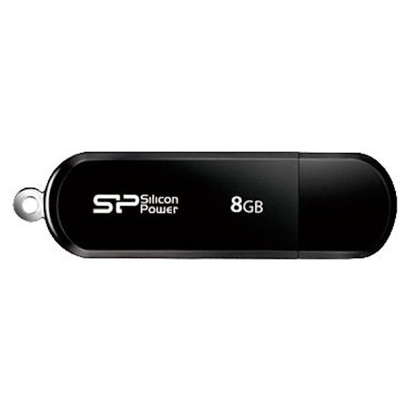 Флешка Silicon Power LuxMini 322 USB 2.0 SP008GBUF2322V1K 8Gb Черная