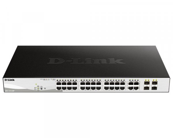 Коммутатор D-Link DGS-1210-28P F1A 24G 24PoE 193W