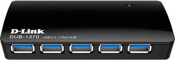 Разветвитель USB D-Link DUB-1370 Черный (DUB-1370/B1A)