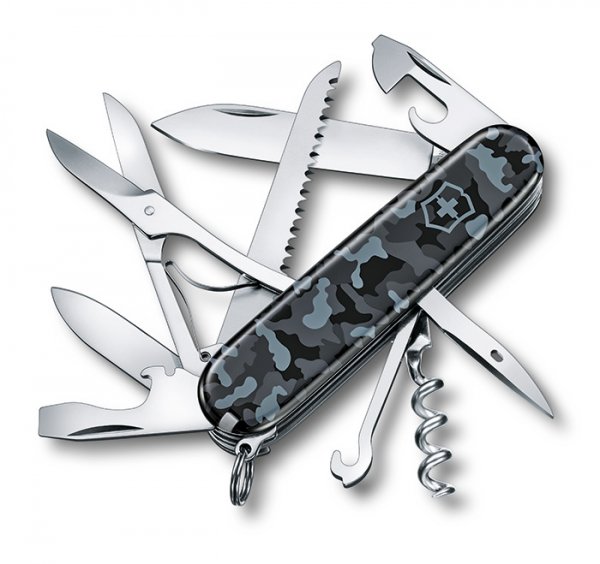 Нож многофункциональный Victorinox Huntsman 15 функций Черный