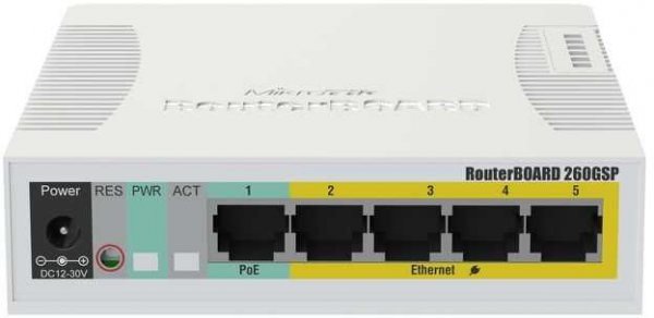 Коммутатор MikroTik RB260GSP Белый