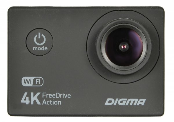 Видеорегистратор Digma FreeDrive Action 4K WiFi Черный