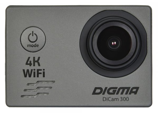 Экшн-камера Digma DiCam 300 Серая