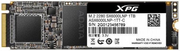 Твердотельный накопитель A-Data XPG SX6000 Lite 1TB ASX6000LNP-1TT-C