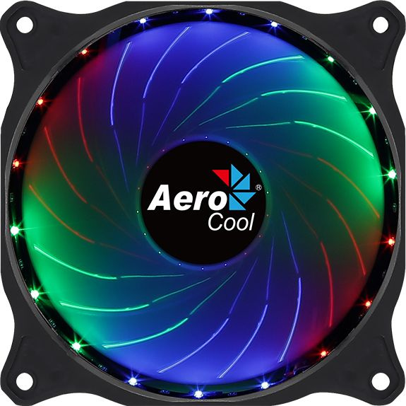 Вентилятор Aerocool Cosmo 12 120x120mm 4-pin(Molex)24dB 160gr LED Ret