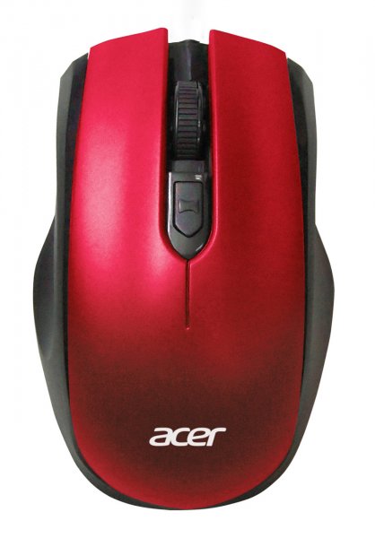 Мышь Acer OMR032 черный красный оптическая беспроводная