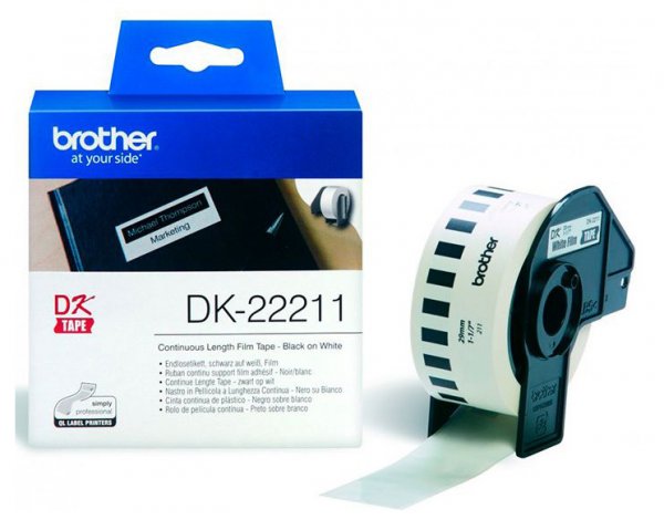 Картридж ленточный Brother DK22211 желтый для Brother QL-570