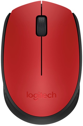 Мышь Logitech M171 оптическая беспроводная USB Красная