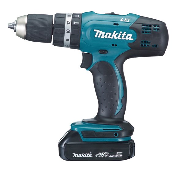 Аккумуляторная дрель-шуруповерт ударная Makita DHP453SYE x1 кейс