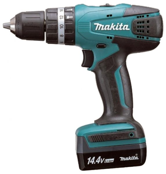 Ударная аккумуляторная дрель-шуруповерт Makita HP347DWE 30 Нм