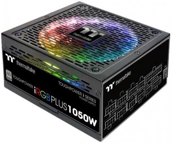 Блок питания ATX 1050W Thermaltake Toughpower iRGB Plus 80+ platinum PS-TPI-1050F2FDPE-1