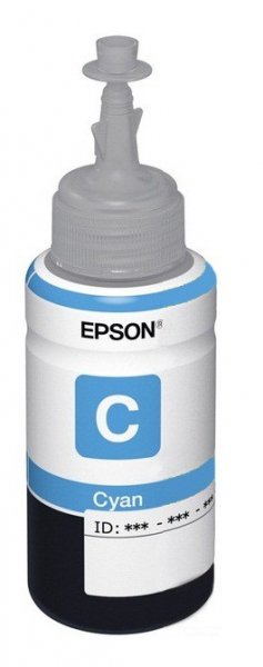 Картридж струйный Epson T6732 C13T67324A голубой (70мл) для Epson L800