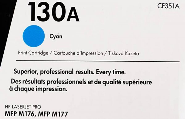 Картридж лазерный HP 130A CF351A голубой для HP M153 M176 M177