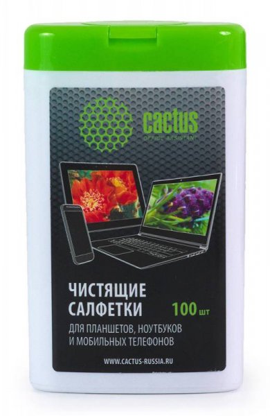 Салфетки Cactus CS-T1005 для планшетов и смартфонов