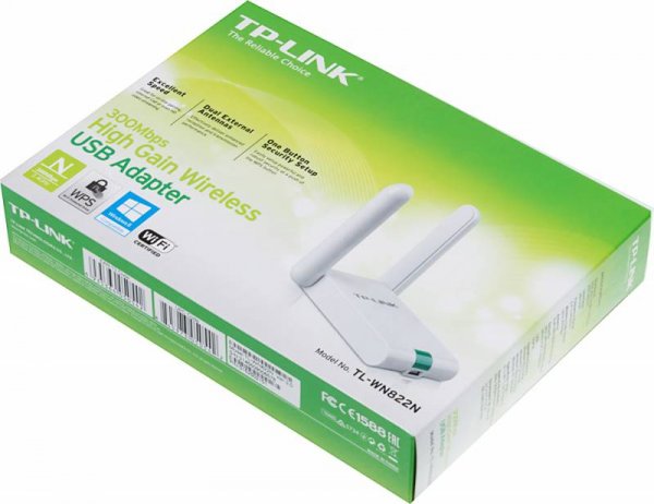 Wi-Fi адаптер TP-Link TL-WN822N Белый