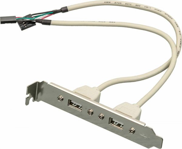 Адаптер USB Asia BRACKET USB 2.0 2 PORT