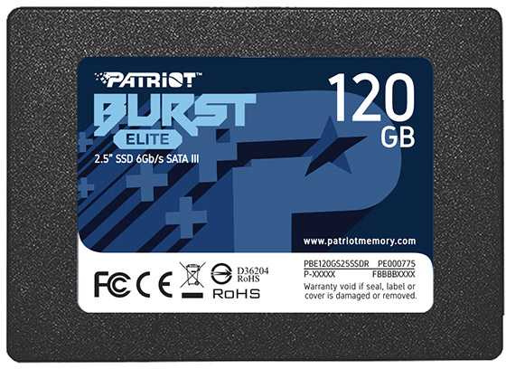 Твердотельный накопитель(SSD) Patriot Burst Elite 120Gb PBE120GS25SSDR