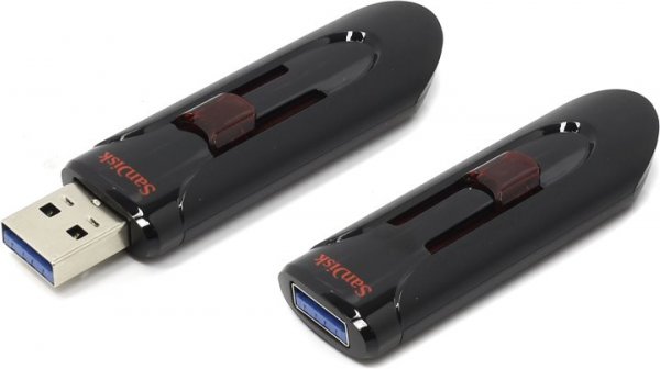 Флешка SanDisk Cruzer Glide USB 3.0 SDCZ600-016G-G35 16Gb Черная