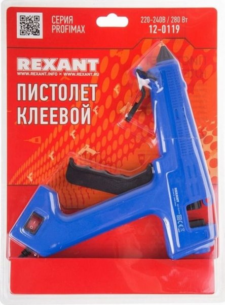 Клеевой пистолет Rexant 12-0119