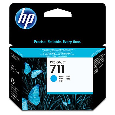 Картридж струйный HP 711 CZ130A голубой для HP DJ T120 T520 29 мл