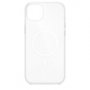 Силиконовый чехол для Apple iPhone 14 Plus Clear Case MagSafe с бортиком Прозрачный