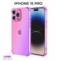 Силиконовый чехол для Apple iPhone 15 Pro Krieger Mix 1.5мм противоударный Розово фиолетовый