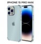 Силиконовый чехол для Apple iPhone 15 Pro Max Krieger Mix 1.5мм противоударный Прозрачный