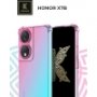 Силиконовый чехол для Honor X7b Krieger Mix 1.5мм противоударный Розово-зеленый