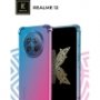 Силиконовый чехол для Realme 12 Krieger Mix 1.5мм противоударный Сине-розовый